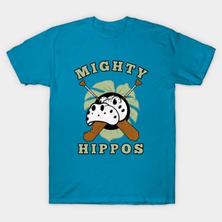 Mighty Hippos (w/ text) T-Shirt